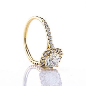 Anita Halo Brian Gavin - Rose Gold Engagament Ring
