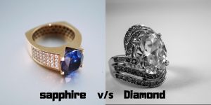 sapphire ring vs diamond ring Price