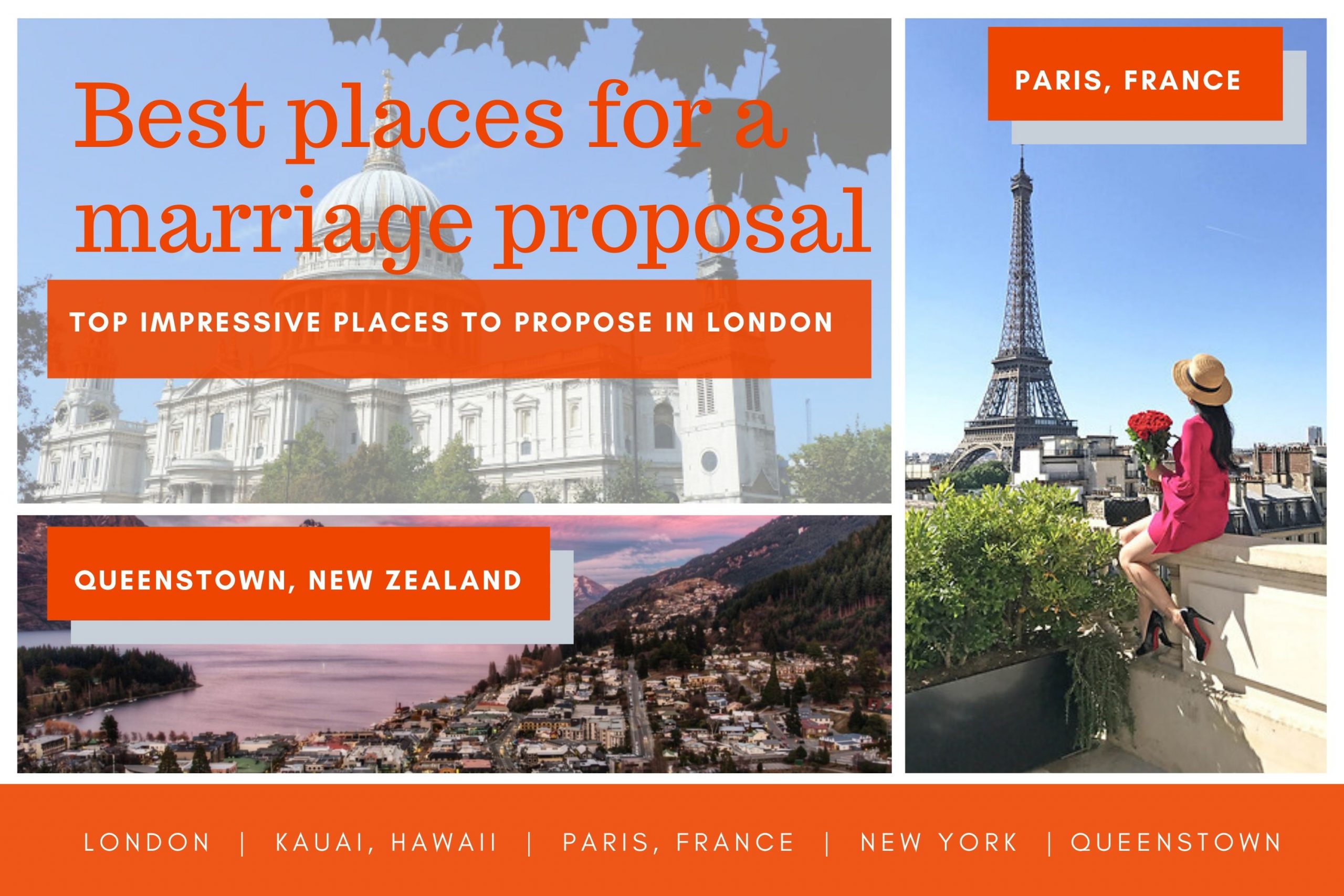 Best places for a marriage proposal